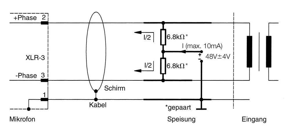  Fig. Phantom power supply circuit